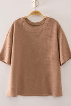 Brick Textured Short Sleeve Top