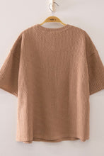 Brick Textured Short Sleeve Top
