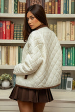 Cream Quilted Jacket