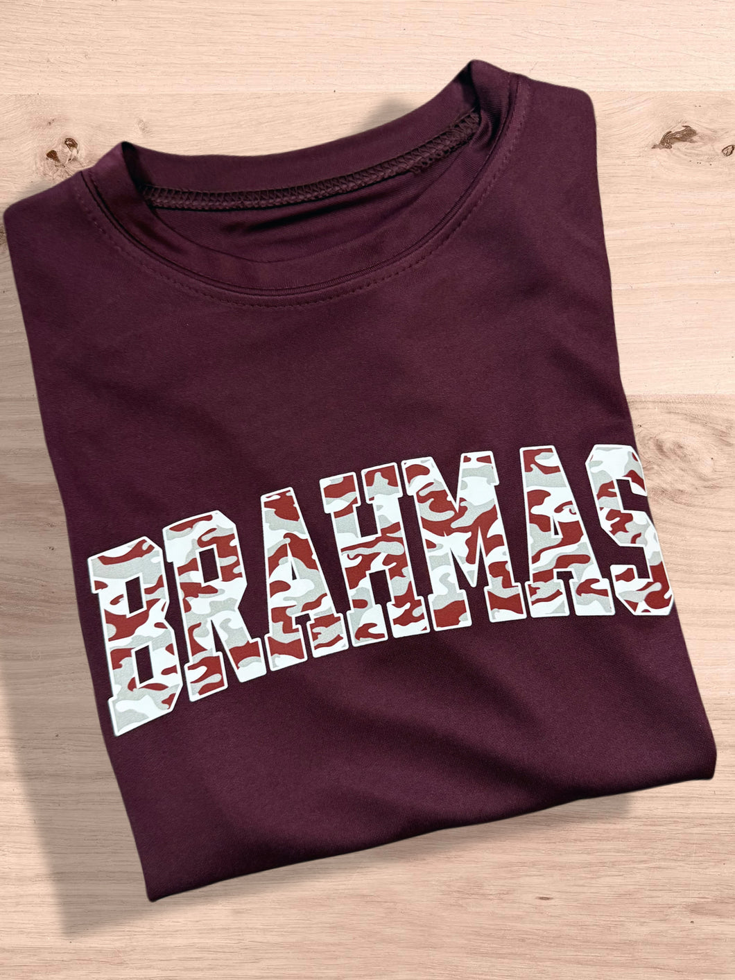 Camo Brahmas Tee