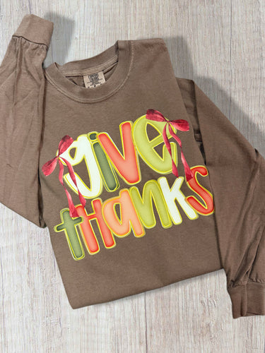 Give Thanks Long Sleeve Tee