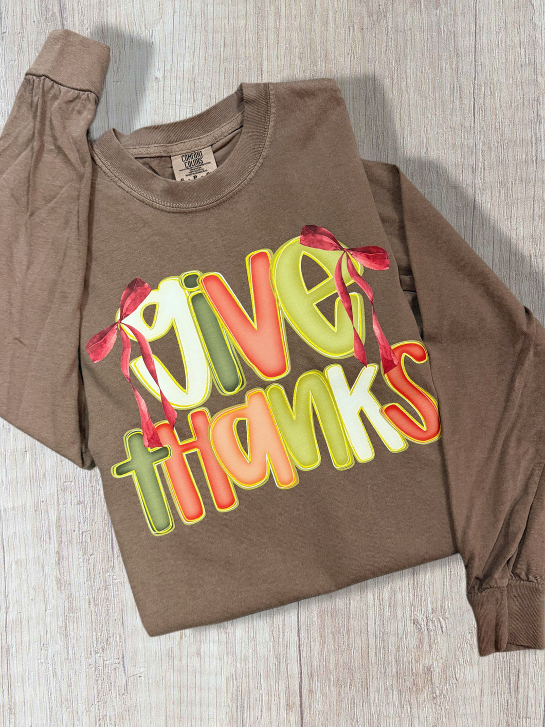 Give Thanks Long Sleeve Tee