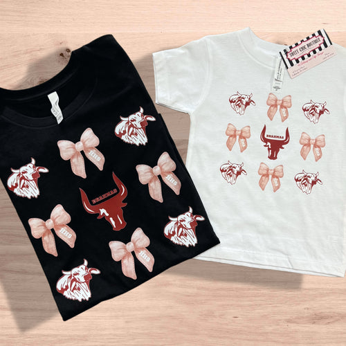 Brahmas Bow Print Tee