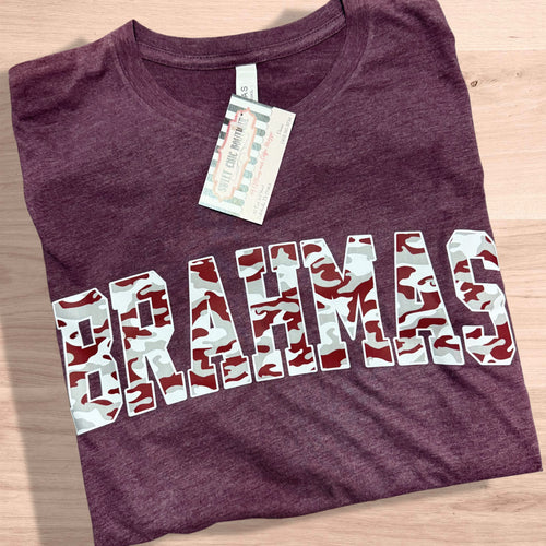 Camo Brahmas Tee