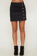 Black Button Skirt