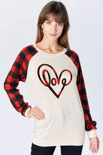 Buffalo Plaid Love Top