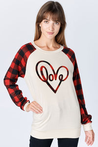 Buffalo Plaid Love Top