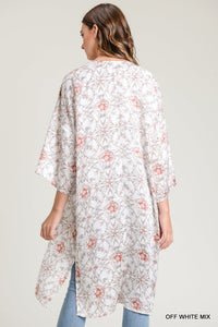 Ivory Floral Kimono