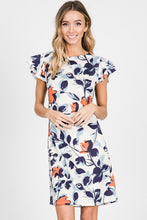 Navy Floral Shift Dress
