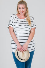 Ivory Striped Top