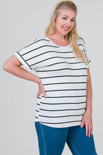 Ivory Striped Top