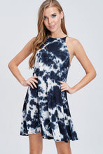 Navy Tie Dye Dress