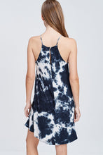 Navy Tie Dye Dress