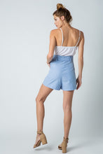Blue Paperbag Romper