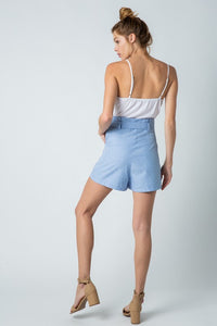 Blue Paperbag Romper