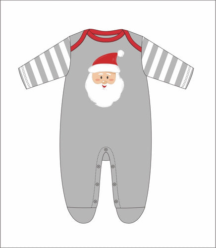 Santa Stripe Onesie