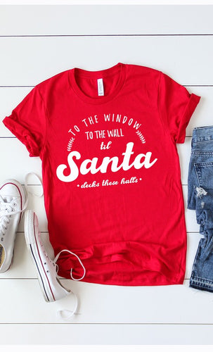 To The Window Santa Tee