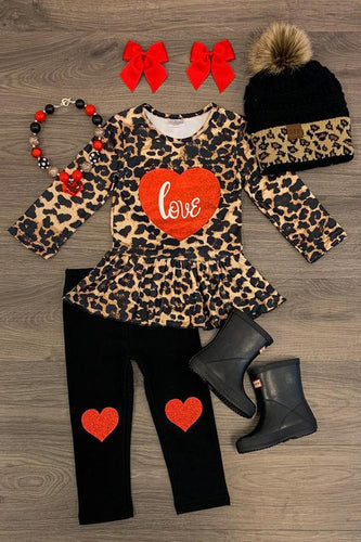 Leopard Pants Set