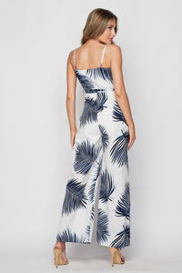 Palm Print Jumpsuit
