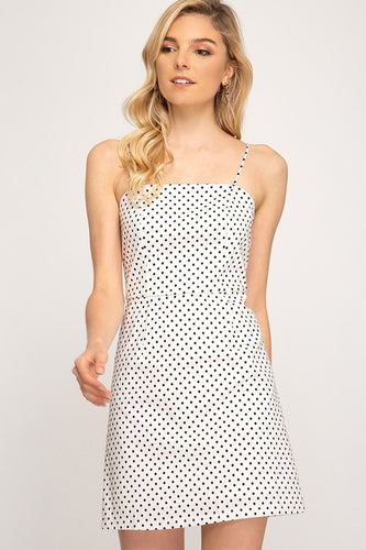 White Polka Dot Dress