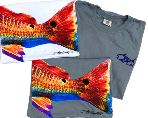 Be A Fish White Redfish Tee