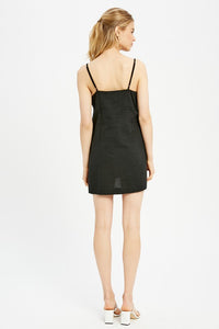 Black Tie Front Dress