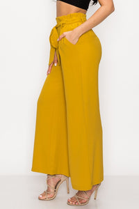 Mustard High-Waist Pants