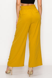Mustard High-Waist Pants