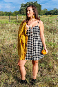 Black Plaid Dress