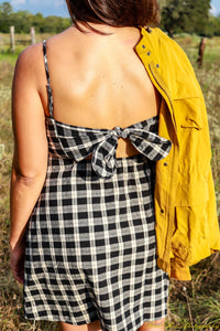 Black Plaid Dress
