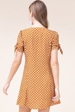 Mustard Checkered Wrap Dress