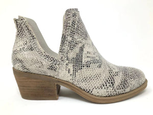 Snakeskin Booties