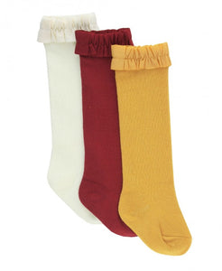 3 Pack High Knee Socks