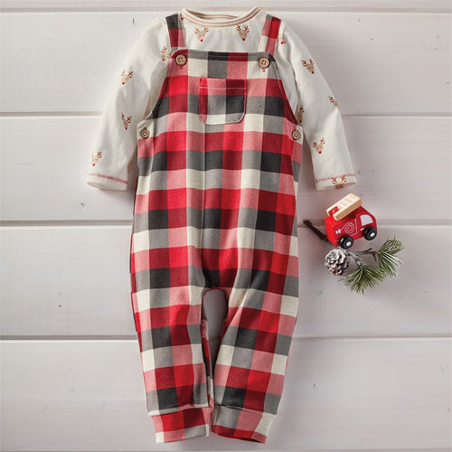 Buffalo Check Overall Set