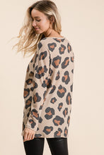 Taupe Leopard Waffle Top