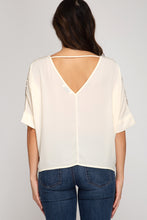 Gold Sequin Dolman Top