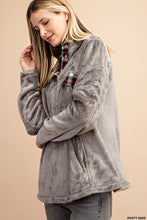 Dusty Sage Fur Pullover