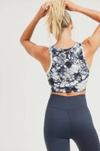Navy Tie Dye Racerback Bra
