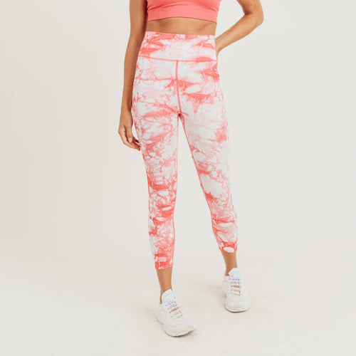 Peach Tie Dye Leggings