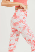 Peach Tie Dye Leggings