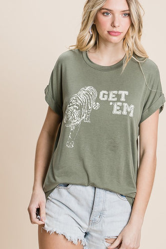 Olive Tiger Shirt
