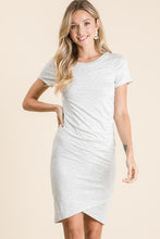 Heather Grey Ruched Dress