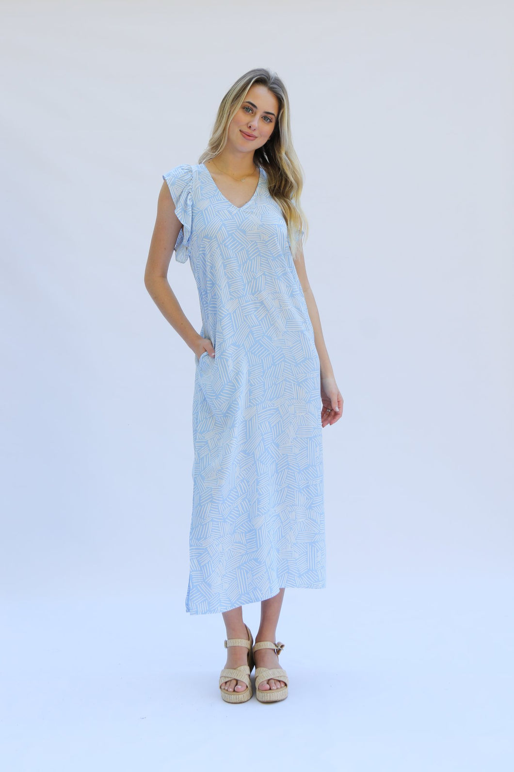 Blue Wild & Free Dress