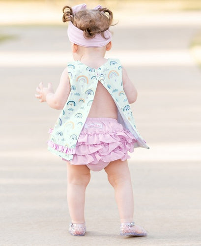 Soft Lilac Wave RuffleButt