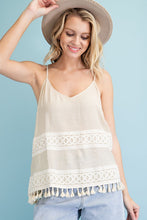 Natural Tassel Halter Tank