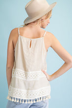 Natural Tassel Halter Tank