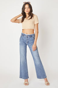 Kancan Medium Wash Flare Jeans