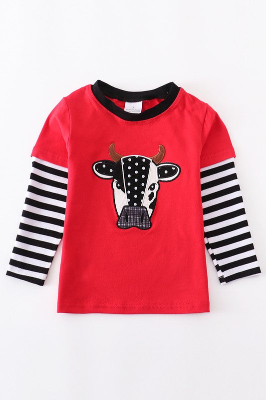 Cow Stripe Top