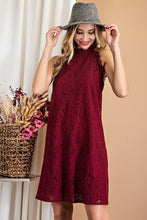 Wine Lace Dress