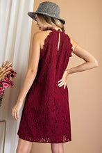 Wine Lace Dress